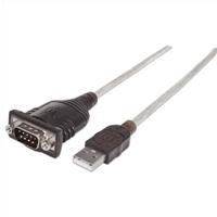 CONVERTIDOR USB A SERIAL DB9M 0.45 M 256 KBP MANHATTAN CONVERTIDOR USB A SERIAL DB9M 0.45 M 256 KBP MANHATTAN